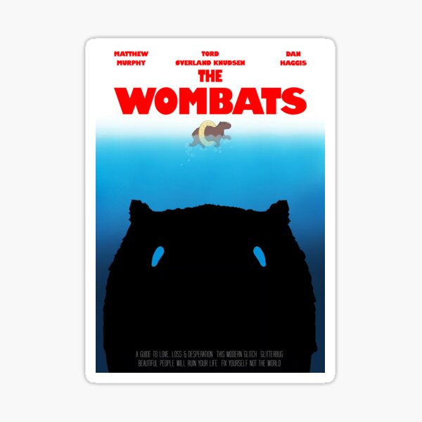 Vista previa del artículo con la obra «El estilo de "mandíbulas" de Wombats», diseñado y vendido por Indiesigns.