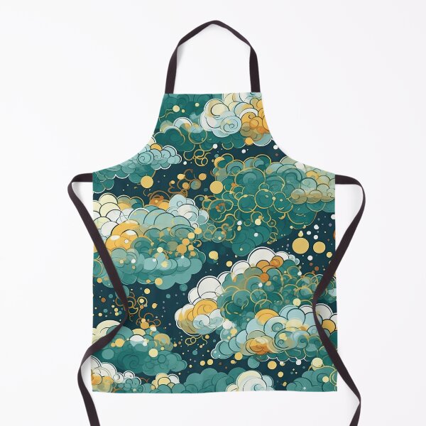 Item preview, Green & Gold Clouds designed and sold by Pedra Panda.