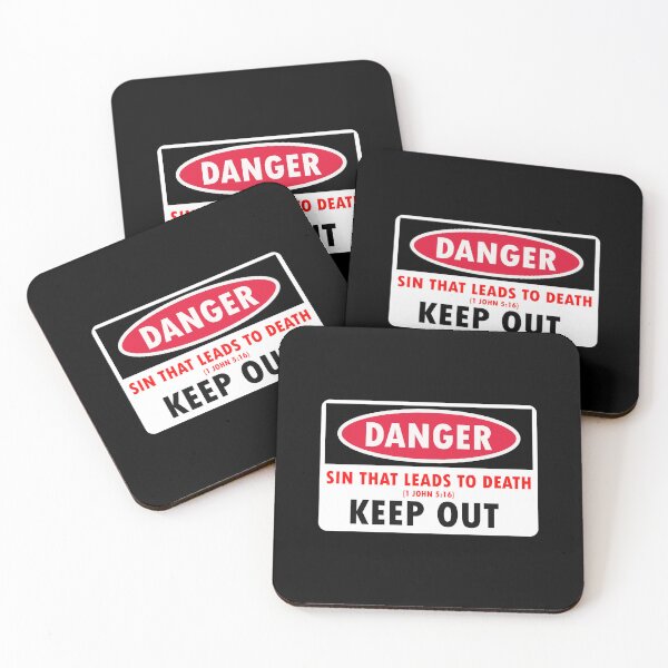 Item preview, DANGER SIN THAT LEADS TO DEATH KEEP OUT designed and sold by Warih.