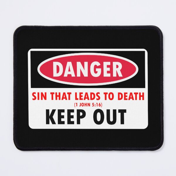 Item preview, DANGER SIN THAT LEADS TO DEATH KEEP OUT designed and sold by Warih.