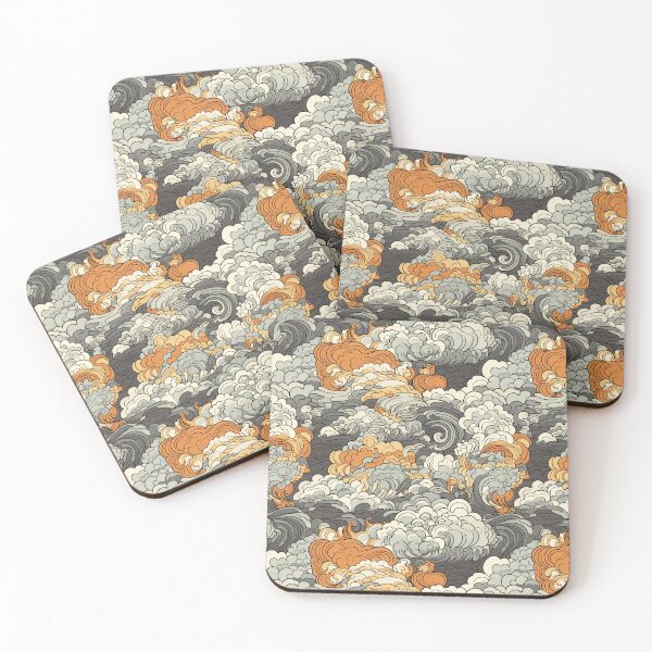 Item preview, Orange & Black Clouds designed and sold by Pedra Panda.
