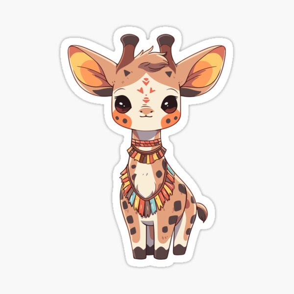 Cute Giraffe Sticker For Sale By Kawaiiedition Redbubble 0627