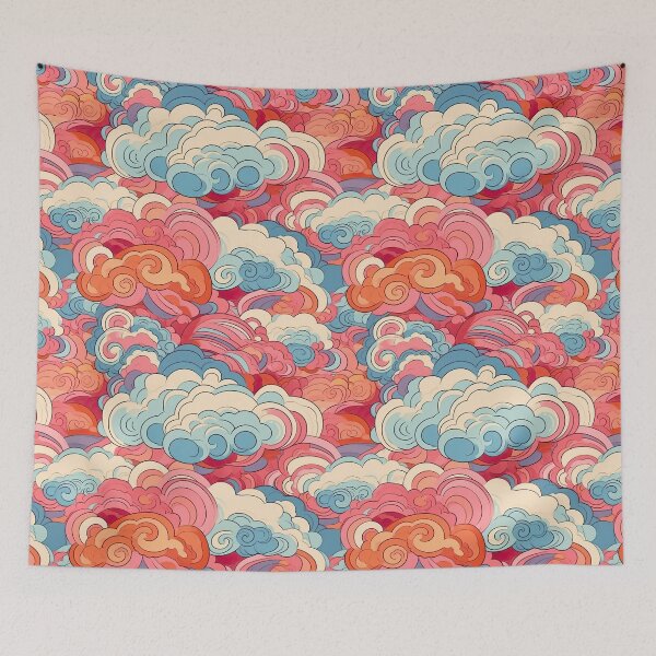 Item preview, Rosey Clouds designed and sold by Pedra Panda.