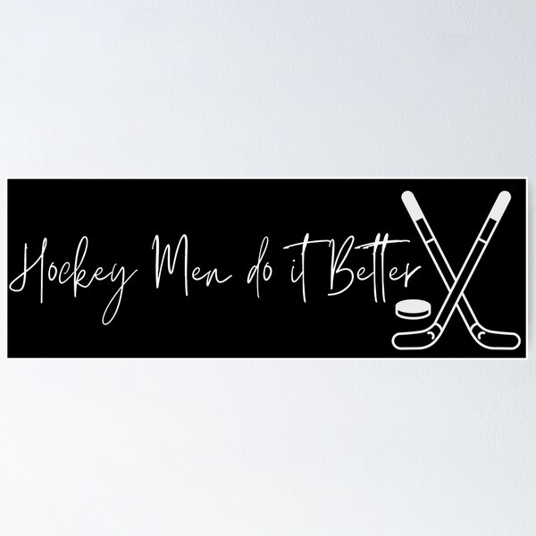 Item preview, "hockey men do it better" romance reader kindle sticker designed and sold by RomanceVibes.