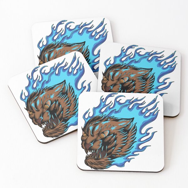 Item preview, Tiger fire blue designed and sold by 995dsgn.