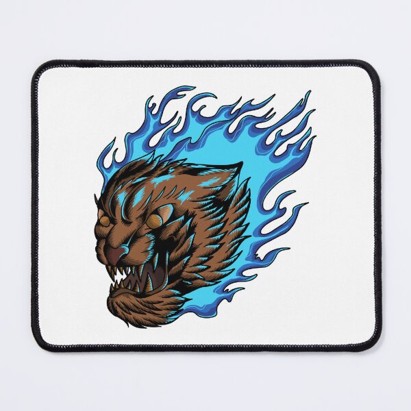 Item preview, Tiger fire blue designed and sold by 995dsgn.