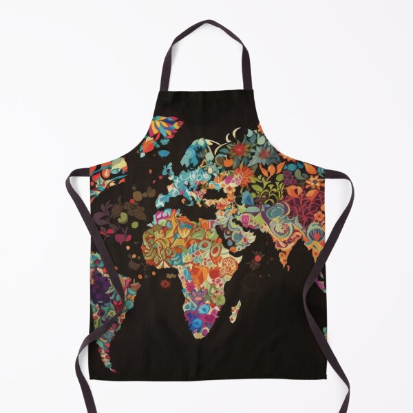 Item preview, World Map Flower and Peace designed and sold by Map4U.