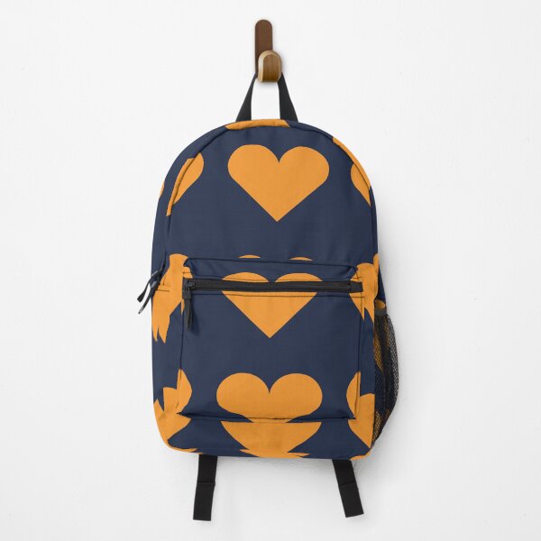 Item preview, Large ORANGE & NAVY BLUE LOVE HEARTS designed and sold by RachelMacht.