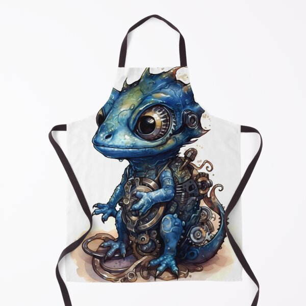 Item preview, Gecko Animal Clipart, Steampunk Animal, Mechanical Beast Art, Clockwork Creature, Gear Animal, Steam Powered designed and sold by CoolorPainting.