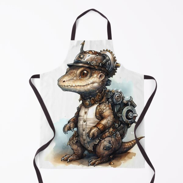 Item preview, Komodo Dragon Animal Clipart, Steampunk Animal, Mechanical Beast Art, Clockwork Creature, Gear Animal, Steam Powered designed and sold by CoolorPainting.