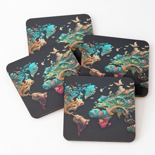 Item preview, World Map Windy and Peaceful designed and sold by Map4U.