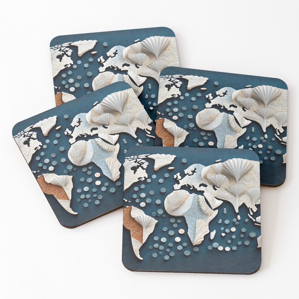 Item preview, Coasters (Set of 4) designed and sold by Map4U.