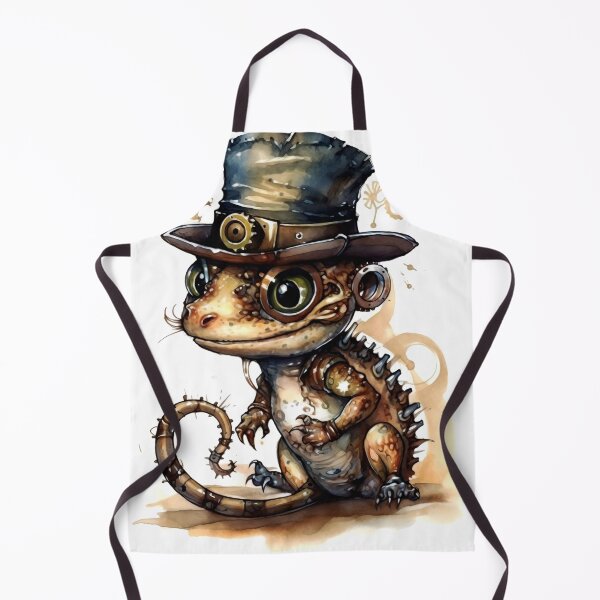 Item preview, Lizard Animal Clipart, Steampunk Animal, Mechanical Beast Art, Clockwork Creature, Gear Animal, Steam Powered designed and sold by CoolorPainting.