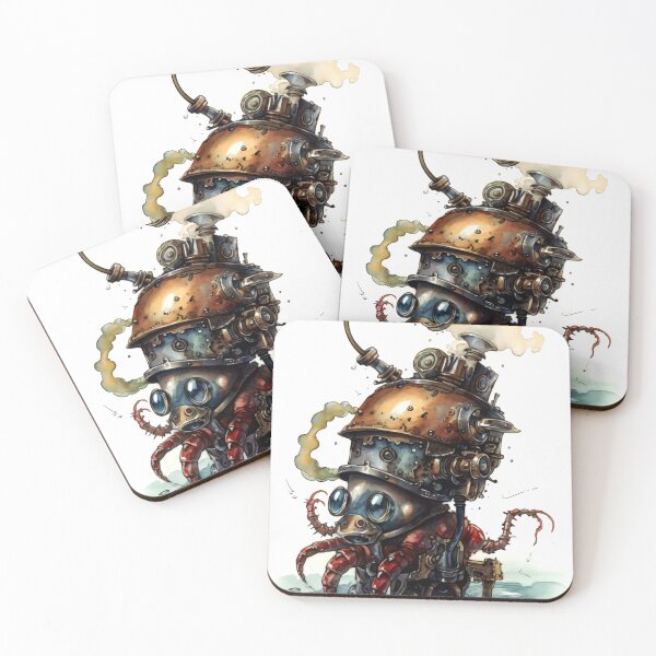 Item preview, Mantis Shrimp Animal Clipart, Steampunk Animal, Mechanical Beast Art, Clockwork Creature, Gear Animal, Steam Powered designed and sold by CoolorPainting.