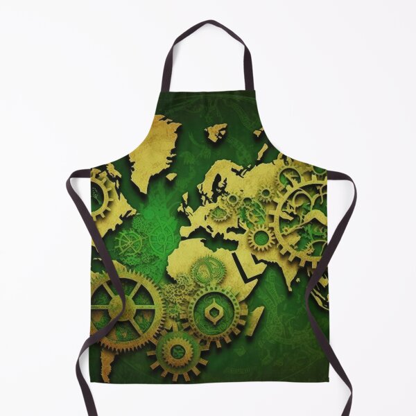 Item preview, World Map At Dawn with Algae designed and sold by Map4U.
