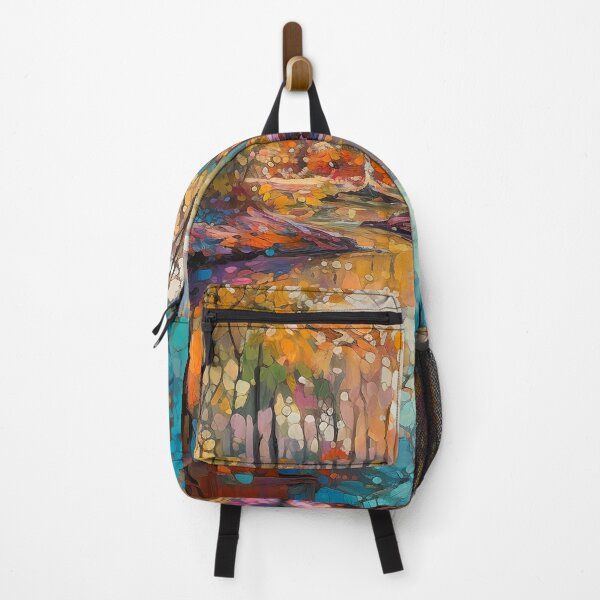 Item preview, Impressionistic woods painting 4 designed and sold by Red Witch Art.