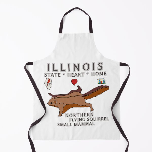 Item preview, Illinois - Northern Flying Squirrel - State, Heart, Home - small mammal designed and sold by Colleen Macomber.