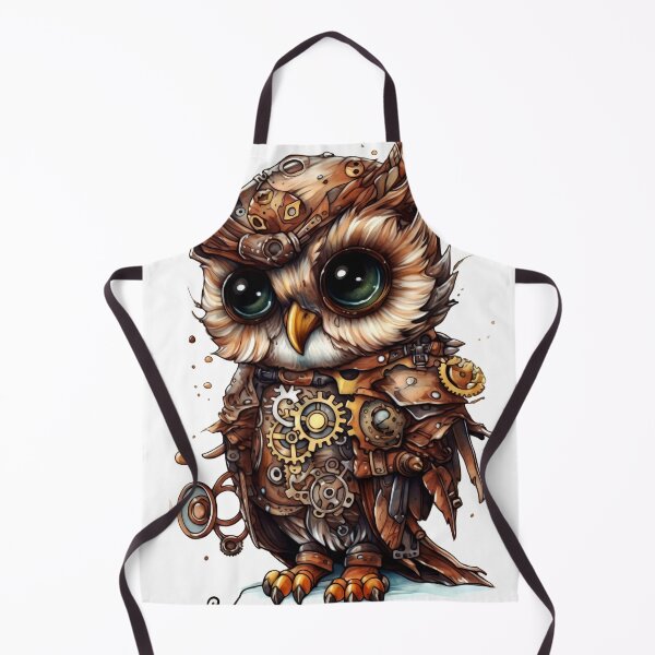 Item preview, Owl Animal Clipart, Steampunk Animal, Mechanical Beast Art, Clockwork Creature, Gear Animal, Steam Powered designed and sold by CoolorPainting.