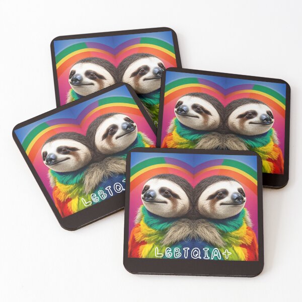 Item preview, LGBTIQIA+ Love Sloth, Pride designed and sold by ShopULove.
