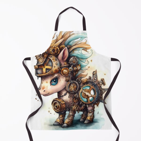 Item preview, Unicorn Animal Clipart, Steampunk Animal, Mechanical Beast Art, Clockwork Creature, Gear Animal, Steam Powered designed and sold by CoolorPainting.