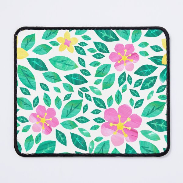 Item preview, Pink and yellow flower pattern designed and sold by Katbydesign.