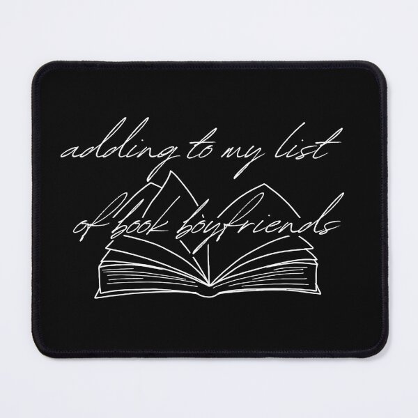 Item preview, "adding to my list of book boyfriends" romance reader, kindle sticker designed and sold by RomanceVibes.
