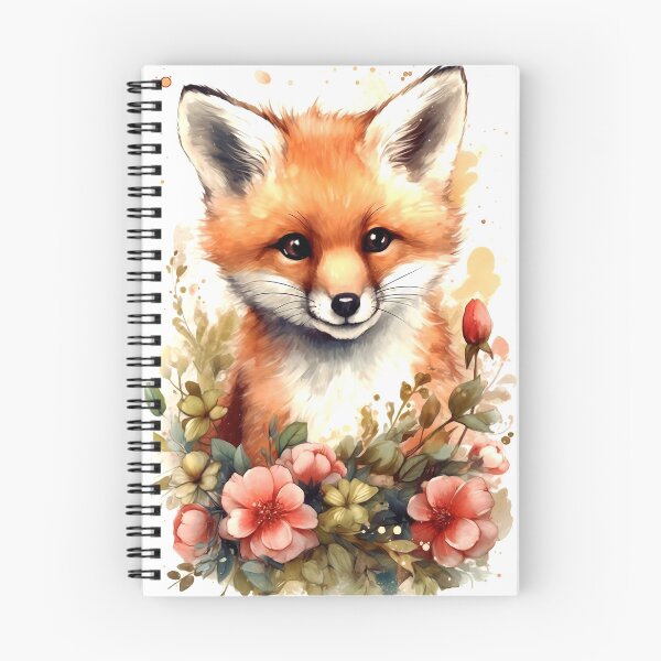 Item preview, Fox Animal Clipart, Forest Animal in Roses, Floral Fauna Art, Animal in Roses, Flower Beast, Wild in Bloom, Watercolor Art designed and sold by CoolorPainting.