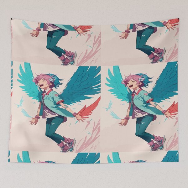 Item preview, Wings of Joy: Pastel Drawing Inspired by Hirohiko Araki designed and sold by AFUNARTZ.