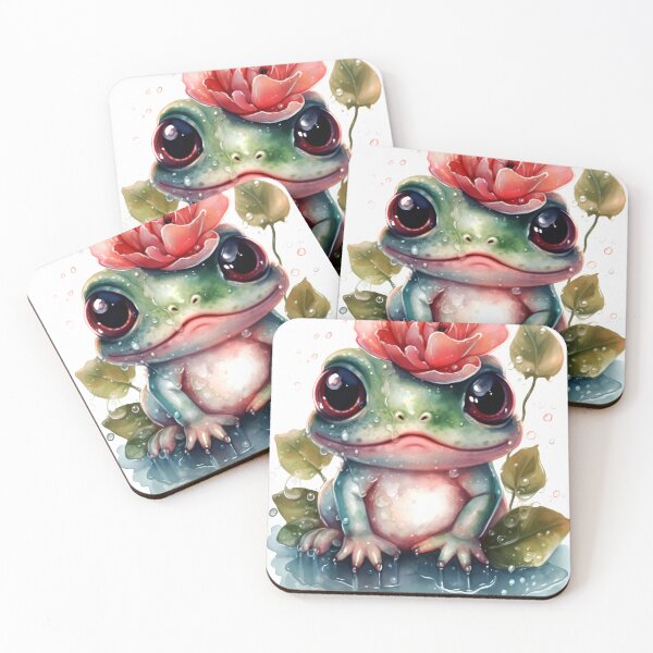 Item preview, Frog Animal Clipart, Forest Animal in Roses, Floral Fauna Art, Animal in Roses, Flower Beast, Wild in Bloom, Watercolor Art designed and sold by CoolorPainting.