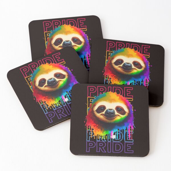 Item preview, Rainbow Love Sloth, LGBTIQIA, Pride designed and sold by ShopULove.