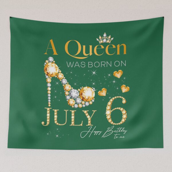 Item preview, A Queen Was Born On July 6 Happy Birthday To Me Queen  	 designed and sold by ywlcomxo55.