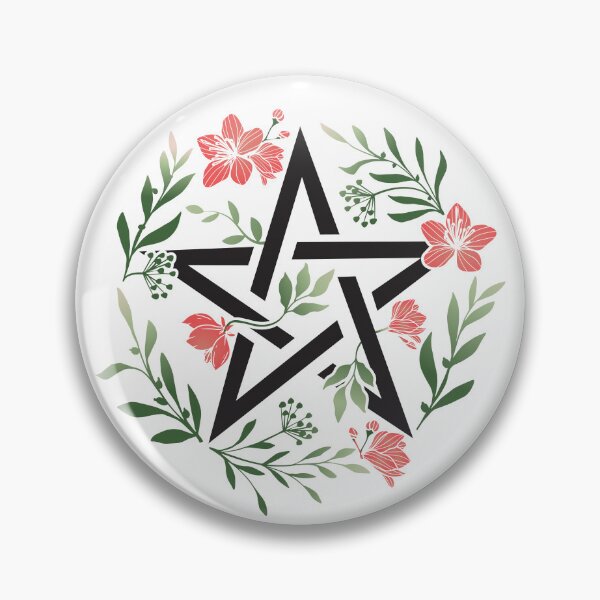 Item preview, Floral pentagram designed and sold by 397HOUSE Your happy time.