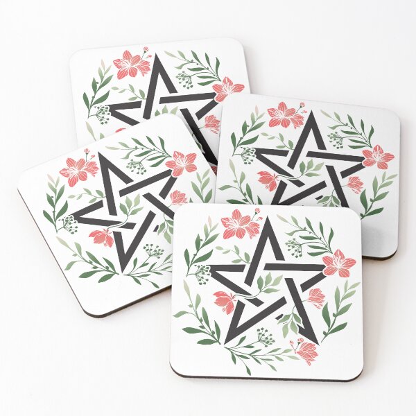 Item preview, Floral pentagram designed and sold by 397HOUSE Your happy time.