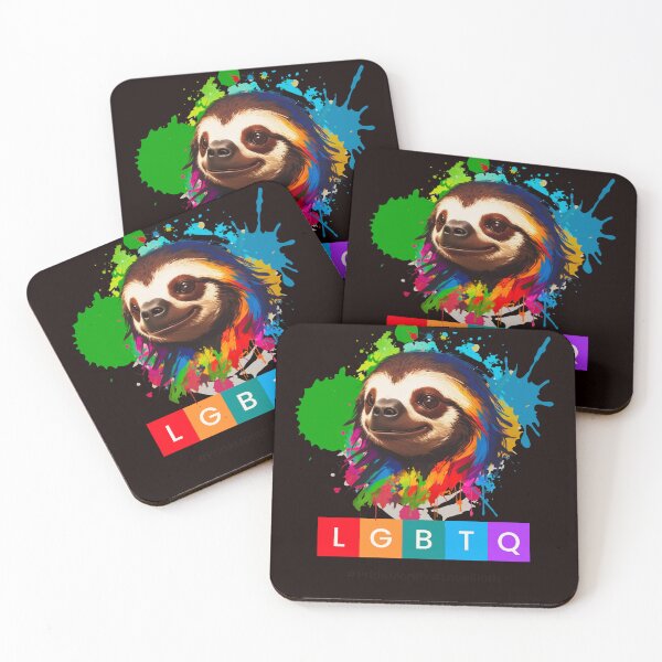 Item preview, Sloth Pride Month, LGBTIQIA designed and sold by ShopULove.