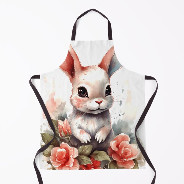 Item preview, Rabbit Animal Clipart, Forest Animal in Roses, Floral Fauna Art, Animal in Roses, Flower Beast, Wild in Bloom, Watercolor Art designed and sold by CoolorPainting.
