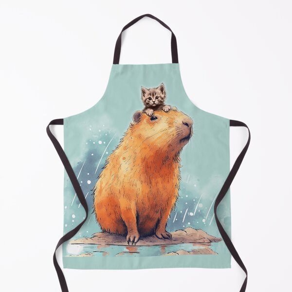 Item preview, Capybara and friends (It needed a kitten) designed and sold by Bug & Brush.