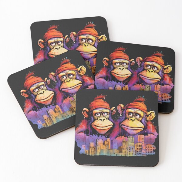 Item preview, A Graphic Design Delight of two monkyes  designed and sold by MyOrb.