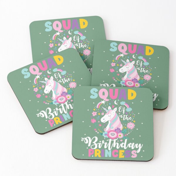 Item preview, Squad Of the Birthday Princess Unicorn Birthday Party 	 	 designed and sold by vxuhvaisqcy63.