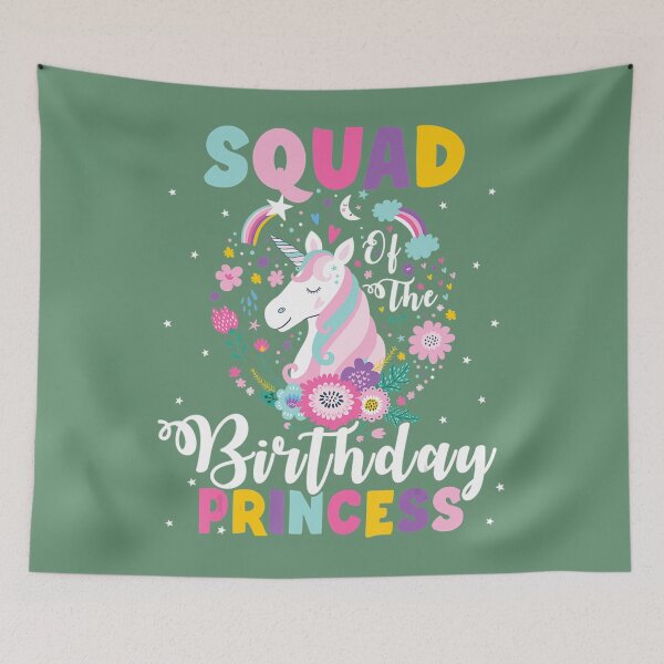 Item preview, Squad Of the Birthday Princess Unicorn Birthday Party 	 	 designed and sold by vxuhvaisqcy63.