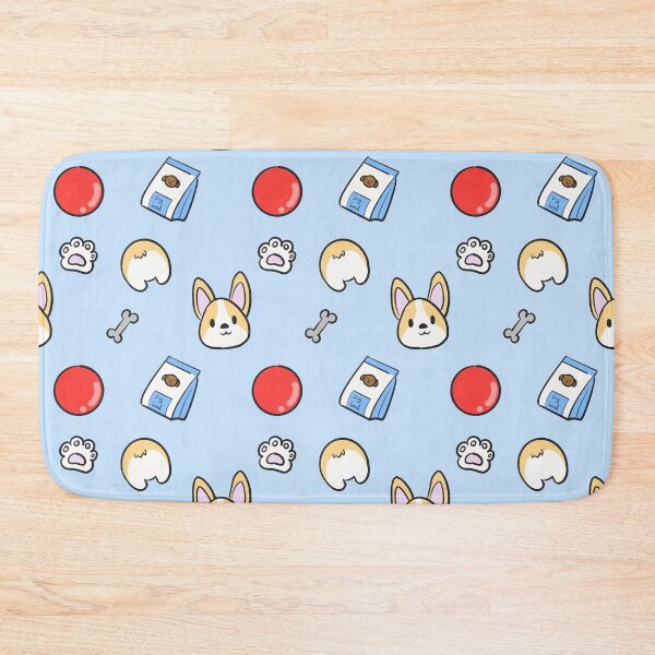 Item preview, Corgi Pattern - Blue background designed and sold by Daisy-Workshop.