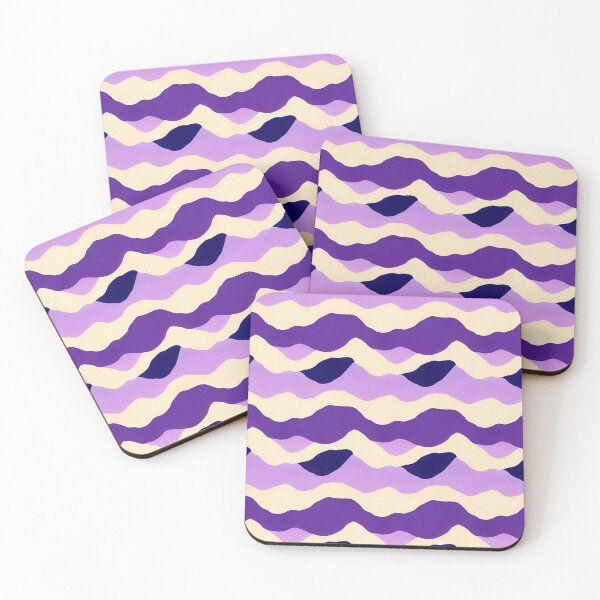 Item preview, Purple and white wavy pattern designed and sold by JizzyLee.
