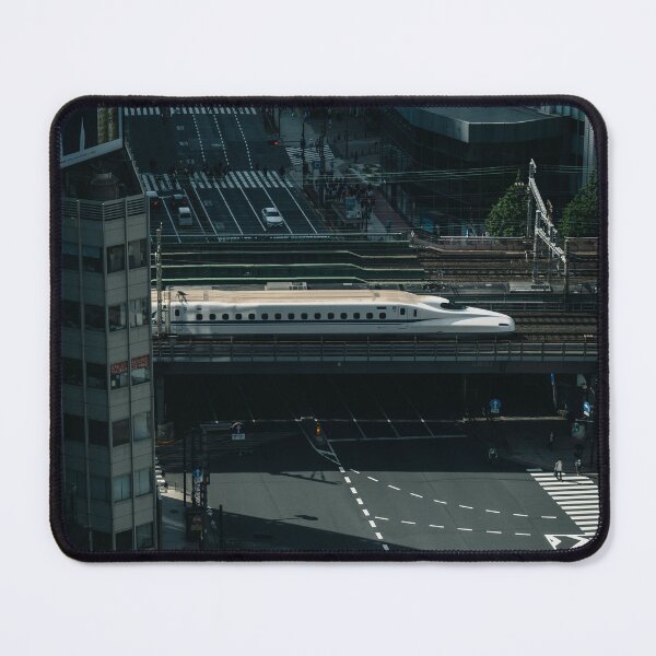 Item preview, Shinkansen Bullet Train Traveling Through Tokyo at Sunrise  designed and sold by JonesyDave.