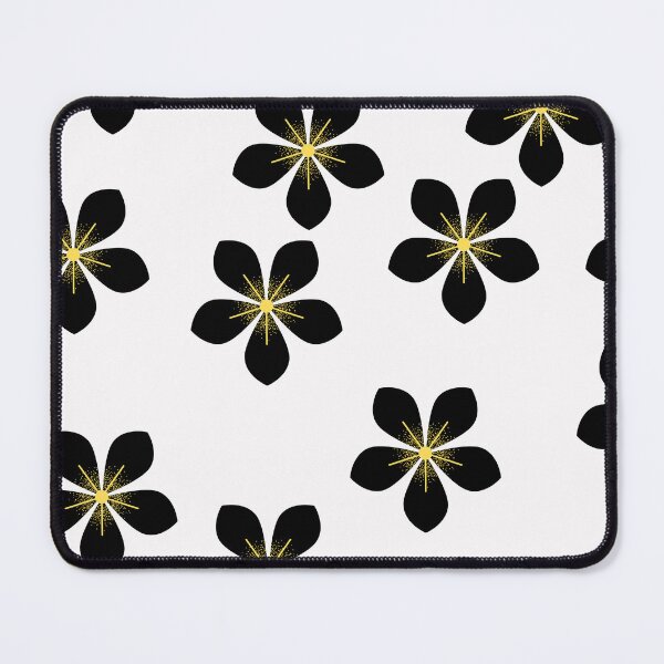 Item preview, Black and yellow flower pattern designed and sold by Cactus202.