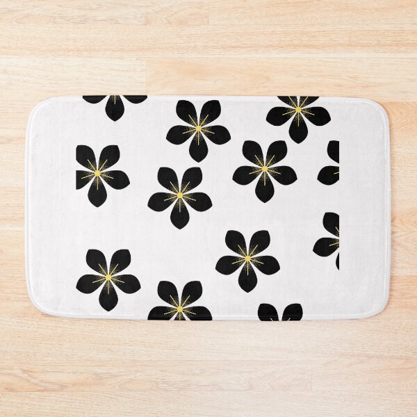Item preview, Black and yellow flower pattern designed and sold by Cactus202.