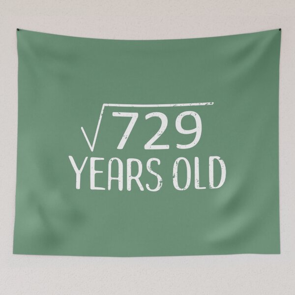 Item preview, Square Root 729 Retro 27th Birthday Party 27 Years Old 	 	 designed and sold by vxuhvaisqcy63.