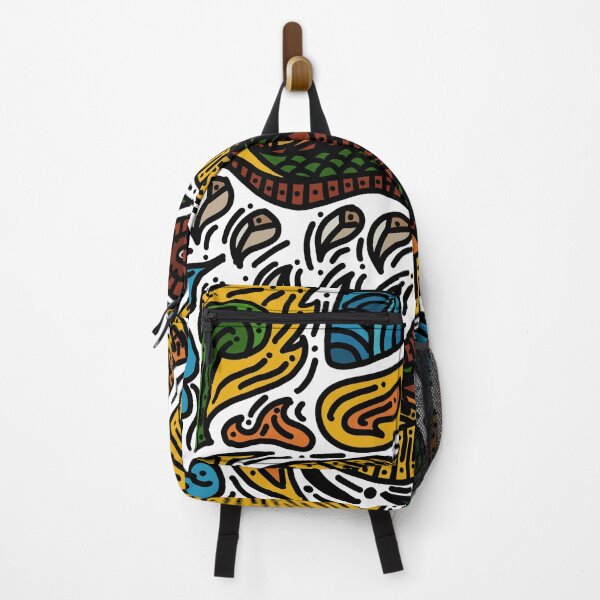 Item preview, NaKa serpent in sea colorful doodle art  designed and sold by pisek8924.