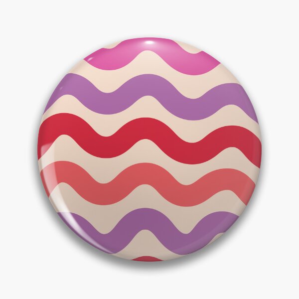 Item preview, Retro 70s Groovy Pink and Purple Waves Pattern designed and sold by Yasminepatterns .