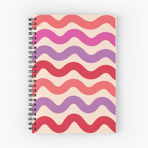 Item preview, Retro 70s Groovy Pink and Purple Waves Pattern designed and sold by Yasminepatterns .