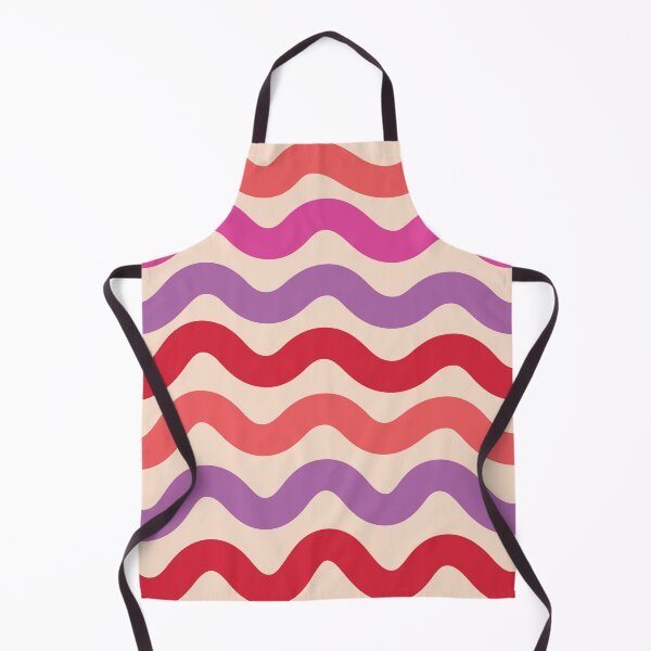 Item preview, Retro 70s Groovy Pink and Purple Waves Pattern designed and sold by Yasminepatterns .