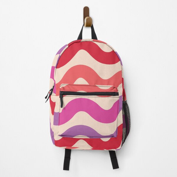 Item preview, Retro 70s Groovy Pink and Purple Waves Pattern designed and sold by Yasminepatterns .